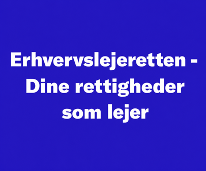 Erhvervslejeretten