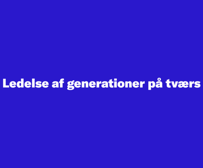 Ledelse Af Generationer 60X50Mm
